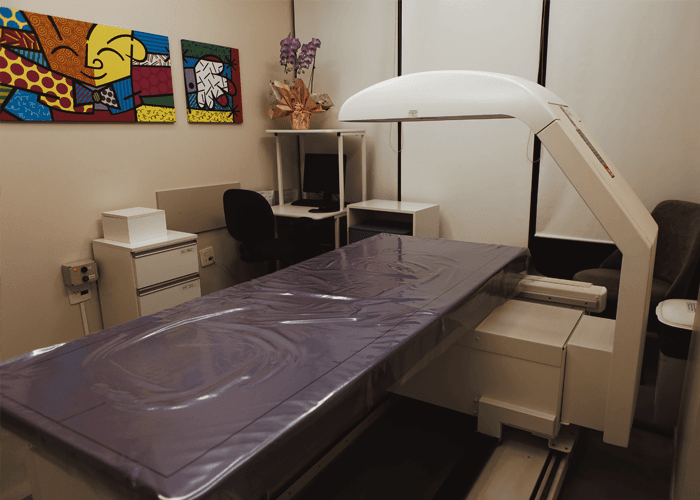 Sala de exame para densitometria óssea
